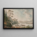 Norwegian Landscape Painting - Erik Pauelsen — framed artwork on a wall
