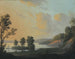 Uitzicht op het landhuis Dronninggaard over het Fure-meer, Noord-Zeeland - Erik Pauelsen — weergave van het kunstwerk