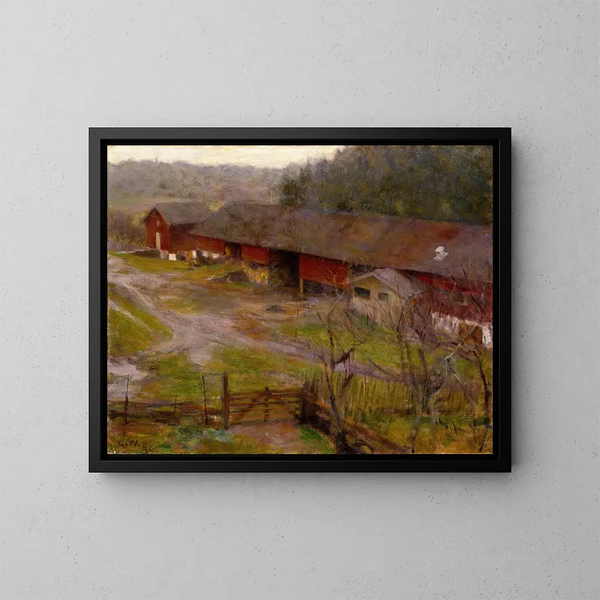 Herfst - Erik Werenskiold — ingelijst kunstwerk aan de muur