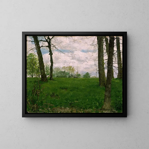 Champs verts - Erik Werenskiold — ingelijst kunstwerk aan de muur