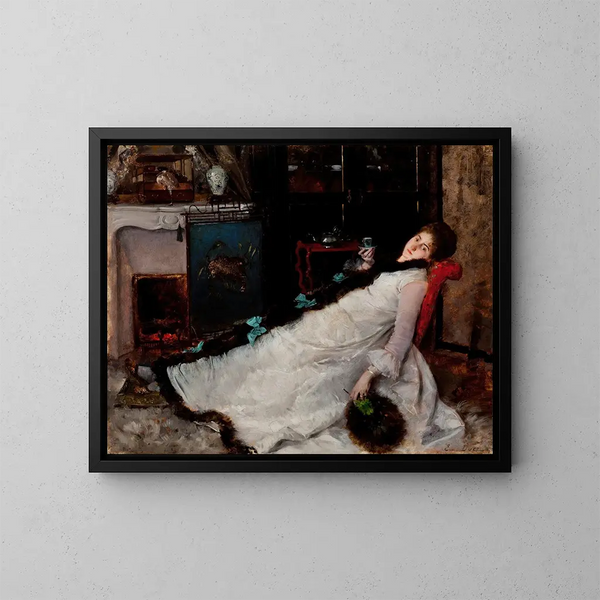 Rust - Ernest-Ange Duez — ingelijst kunstwerk aan de muur