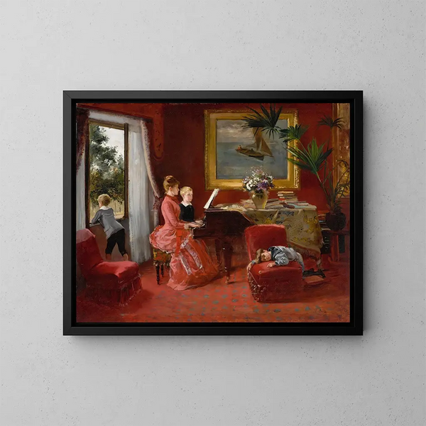 Le Duo - Ernest-Ange Duez — ingelijst kunstwerk aan de muur