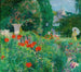 Elegant schilderij in het veld van klaprozen - Ernest Jean Joseph Godfrinon — weergave van het kunstwerk