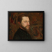 Portret van Georges Seurat - Ernest Joseph Laurent — ingelijst kunstwerk aan de muur