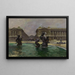 La Place de la Concorde et la Rue Royale - Ernest Jules Renoux — framed artwork on a wall