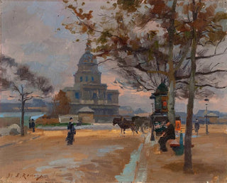 Ernest Jules Renoux - Le Dme des Invalides vu depuis lavenue de Sgur.webp