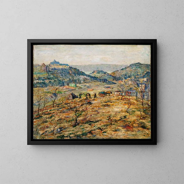 Banlieues urbaines - Ernest Lawson — ingelijst kunstwerk aan de muur