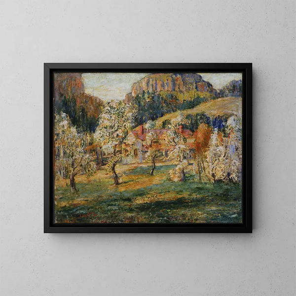 Moederdag in de bergen - Ernest Lawson — ingelijst kunstwerk aan de muur