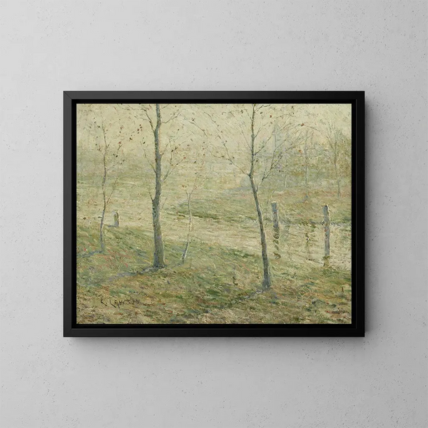 Ochtendmist - Ernest Lawson — ingelijst kunstwerk aan de muur