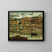 van het zonlicht op de Harlem-rivier - Ernest Lawson — ingelijst kunstwerk aan de muur