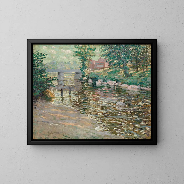 De Bronx Rivier - Ernest Lawson — ingelijst kunstwerk aan de muur