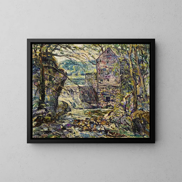 De Molen - Ernest Lawson — ingelijst kunstwerk aan de muur