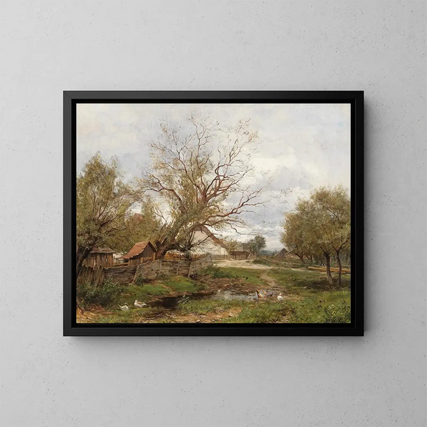 Idylle - Ernestine von Kirchsberg — ingelijst kunstwerk aan de muur
