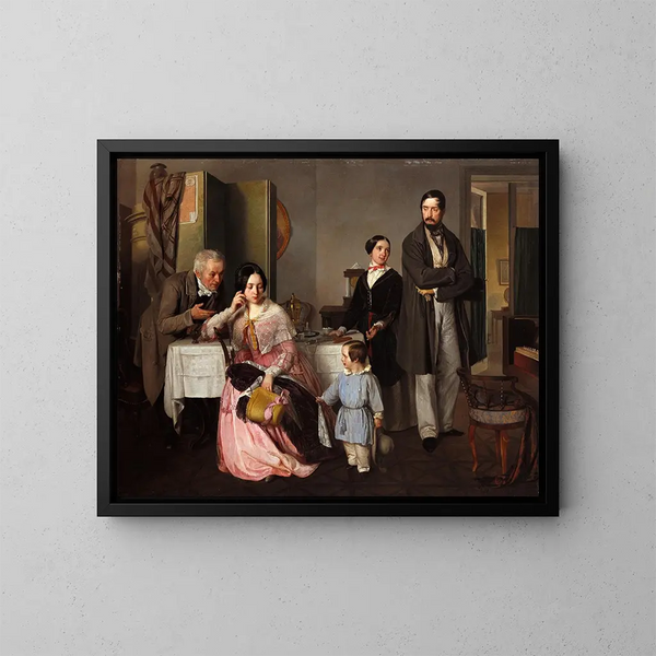 De Verzoening - Ernst Christian Moser — ingelijst kunstwerk aan de muur