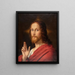 De Christus zegent zijn zelfportret - Ernst Deger — ingelijst kunstwerk aan de muur