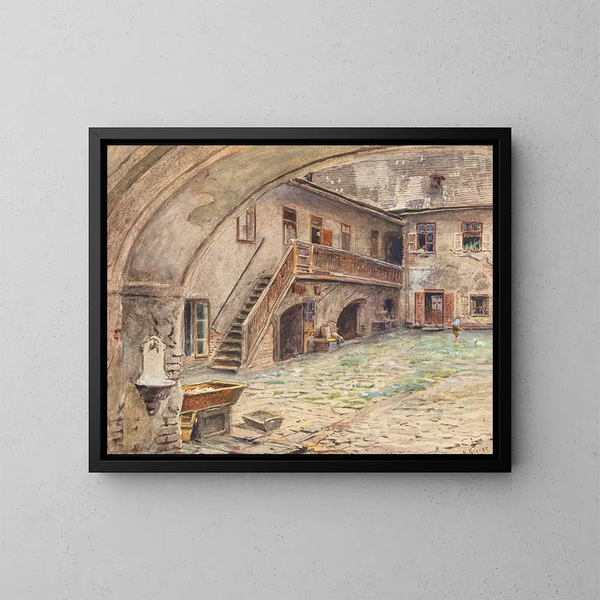 Wandel in de Kahlenbergerstraße - Ernst Graner — ingelijst kunstwerk aan de muur