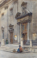 Devant l'église des Jésuites à Vienne - Ernst Graner — artwork view