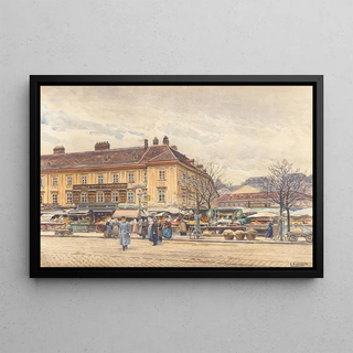 Ernst Graner - Kaiser Franz Joseph berquert den Naschmarkt.webp