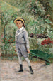 Jongen met een kruiwagen - Ernst Josephson — weergave van het kunstwerk