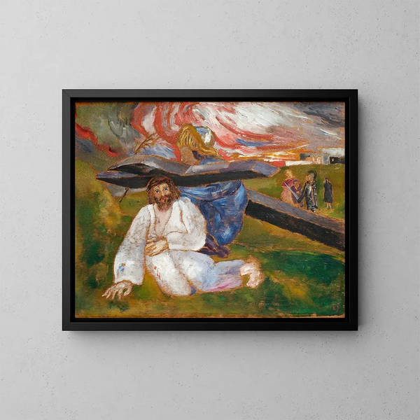 Christus - Ernst Josephson — ingelijst kunstwerk aan de muur
