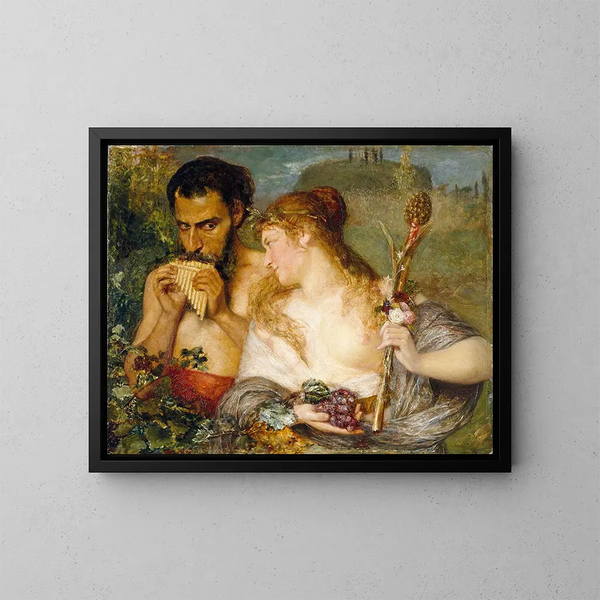 Nymphe en fauna - Ernst Josephson — ingelijst kunstwerk aan de muur