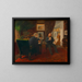 Ludwig Anzengruber en bezoek bij Rudolf von Alt - Ernst Juch — ingelijst kunstwerk aan de muur