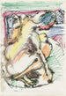 Erna se baignant dans une baignoire - Ernst Ludwig Kirchner — weergave van het kunstwerk