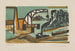 Landschap met rivier, kraan en sleepboot - Ernst Ludwig Kirchner — weergave van het kunstwerk