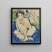 Zittend met een boek - Ernst Ludwig Kirchner — ingelijst kunstwerk aan de muur
