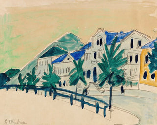 Ernst Ludwig Kirchner - Huser mit Allee.webp
