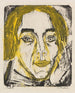 Hoofd Mary Wigmann - Ernst Ludwig Kirchner — weergave van het kunstwerk
