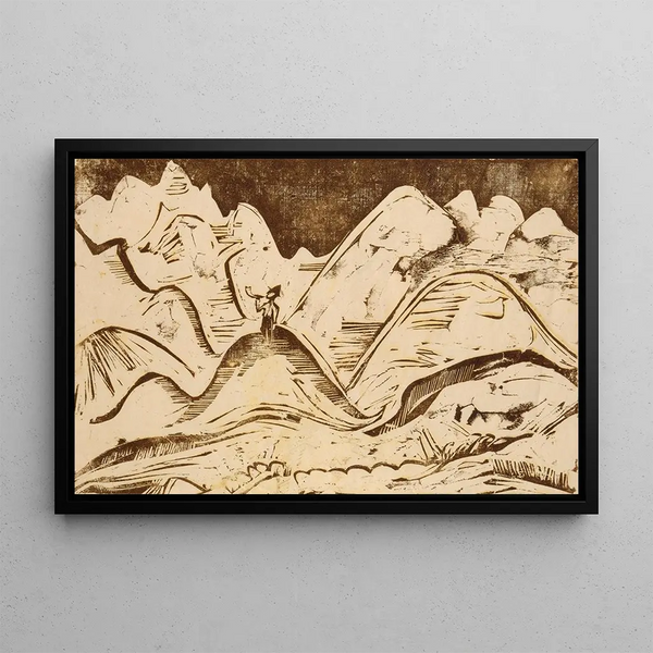 Ernst Ludwig Kirchner - Landschaft mit blasendem Hirten.webp