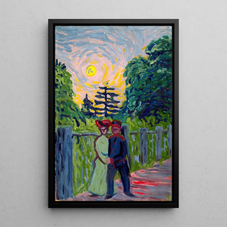 Ernst Ludwig Kirchner - Moonrise Soldier and Maiden.webp