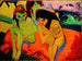 van naakte meisjes in gesprek - Ernst Ludwig Kirchner — weergave van het kunstwerk