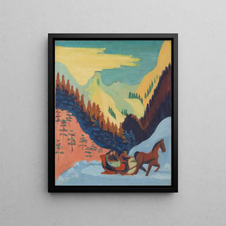 Ernst Ludwig Kirchner - Sleigh Ride in the Snow.webp