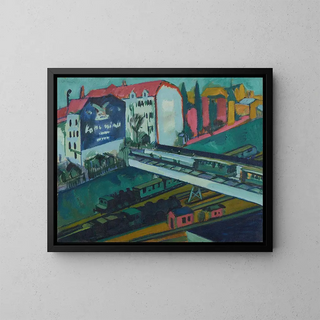 Ernst Ludwig Kirchner - Straenbahn und Eisenbahn.webp