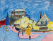 Straatbeeld in Dresden - Ernst Ludwig Kirchner — weergave van het kunstwerk