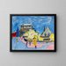 Straatbeeld in Dresden - Ernst Ludwig Kirchner — ingelijst kunstwerk aan de muur
