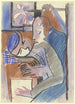 Fille suisse - Ernst Ludwig Kirchner — weergave van het kunstwerk