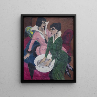 Ernst Ludwig Kirchner - Two Women by a Sink The Sisters.webp