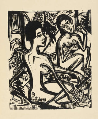 Ernst Ludwig Kirchner - Zwei nackte Frauen im Walde.webp