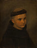 Portrait in volle lengte van een jonge franciscaan - Ernst Meyer — weergave van het kunstwerk