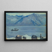 Lugano Lake Beach - Ernst Schiess — framed artwork on a wall