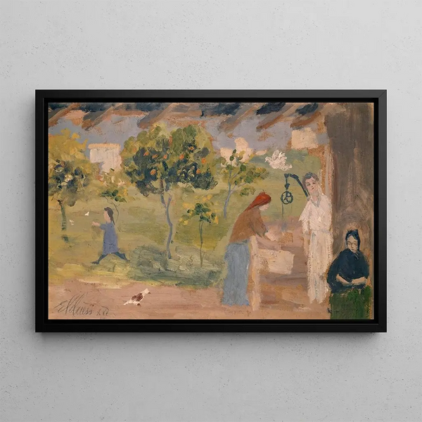 Ernst Schiess - At the Fountain.webp