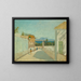 Landschapschilderij in zuidelijke stijl - Ernst Schiess — ingelijst kunstwerk aan de muur