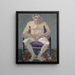 nieuw op een gestoffeerde stoel - Ernst Schiess — ingelijst kunstwerk aan de muur