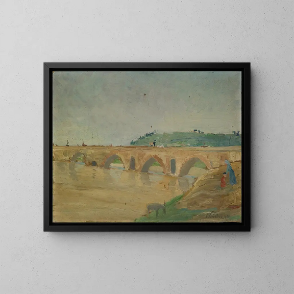 Pont Molle - Ernst Schiess — ingelijst kunstwerk aan de muur