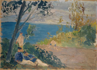 Ernst Schiess - Siesta of the Frontier Guards by the Beach.webp