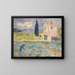 Ferme du Sud avec champ - Ernst Schiess — ingelijst kunstwerk aan de muur