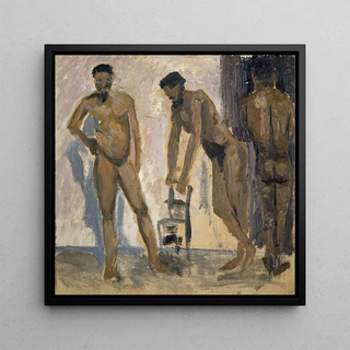 Ernst Schiess - Three Black Nude Men.webp